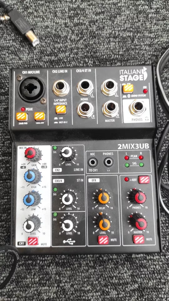 Analog Mixer Italian Stage 2MIX3UB